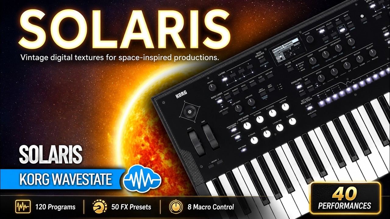 KORG WAVESTATE - mkII - Se ♫  40 Performances, 120 Programs, 50 FX Presets ► SOLARIS SOUNDSET