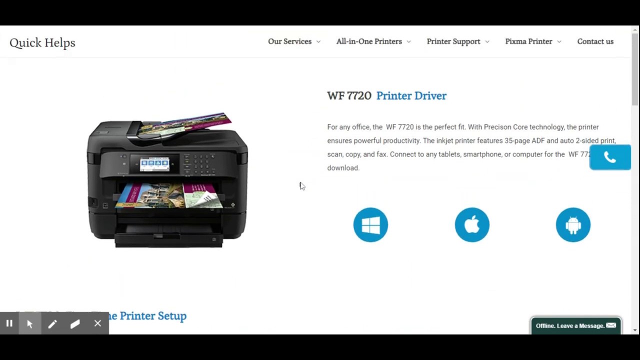 Epson WF 7720 driver download  New drivers for Mac & Win( New 2020 User Guide )