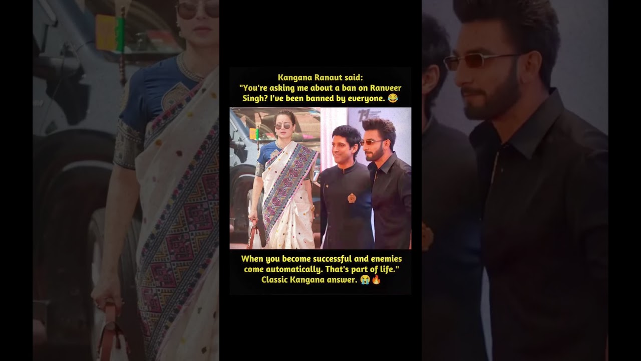 Kangana Ranaut Reacts To Ranveer Singh Debate With Her Trademark Boldness 😂🔥 #kanganaranaut