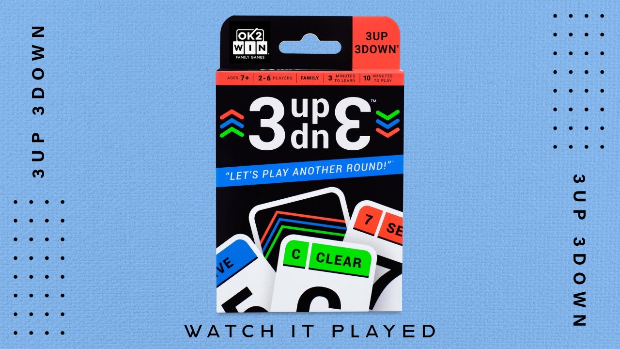 3UP 3DOWN card game: Watch It Played