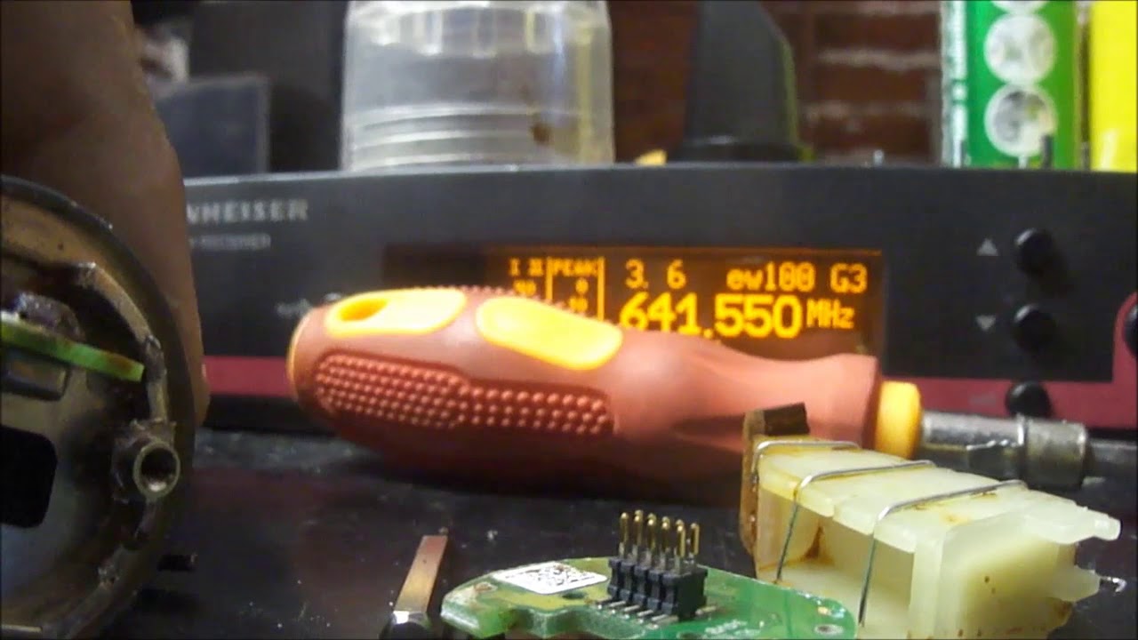 Defeito e conserto Microfone Sem Fio Sennheiser Ew 100 G3