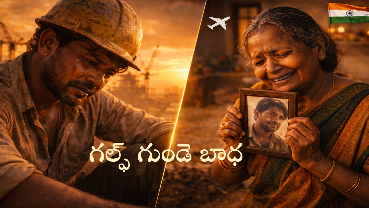 గల్ఫ్ గాలి గుండె మంట 😢 | Gulf Worker Life Emotional Song | Telugu Folk Song