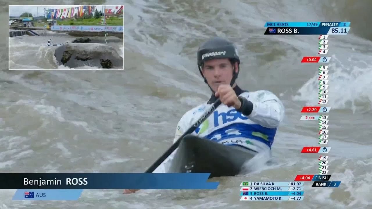 Benjamin Ross, AUS, Men&rsquo;s Canoe Heats / 2025 ICF Canoe Slalom World Cup Ljubljana