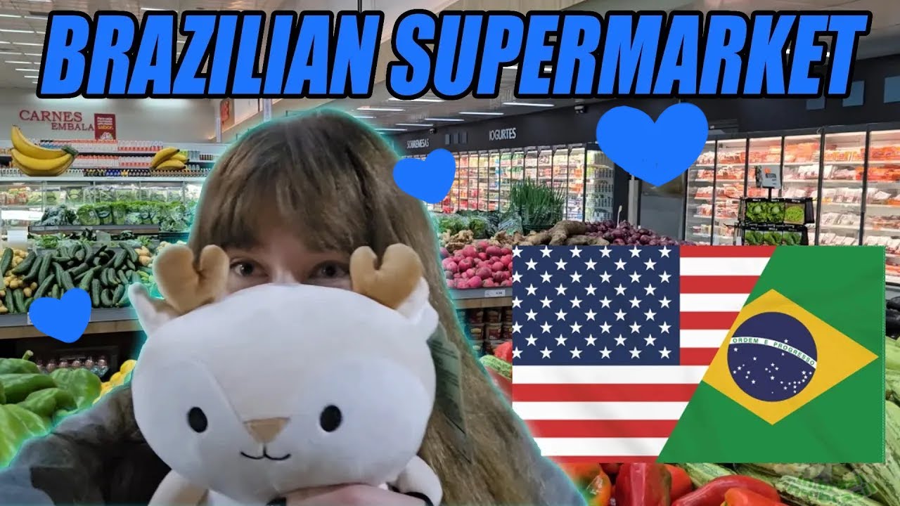 LET'S GO To A Brazilian Supermarket!! Gringa no Supermercado SO CUTE FOFOOOO 🌗