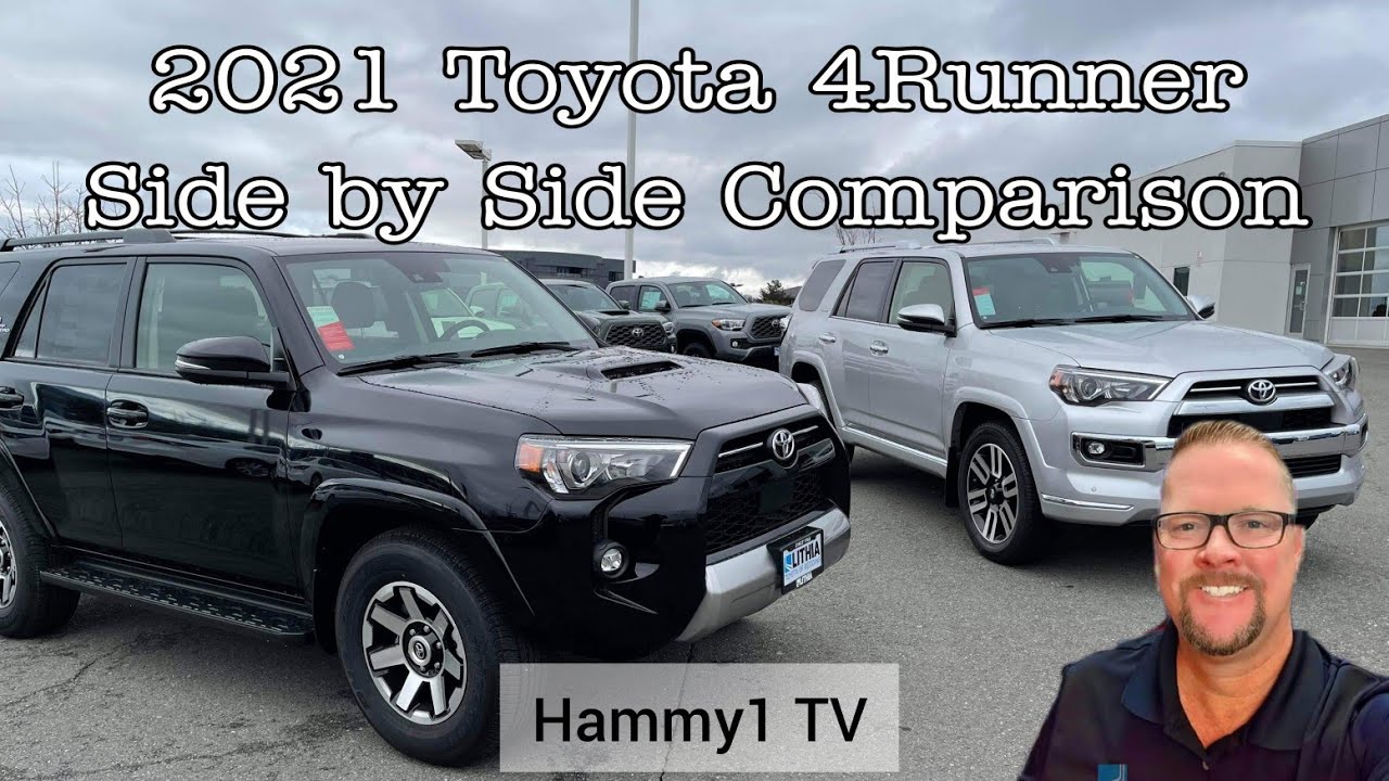 Toyota 4Runner TRD Off-Road Premium и Limited 2021 года: сравнение бок о бок