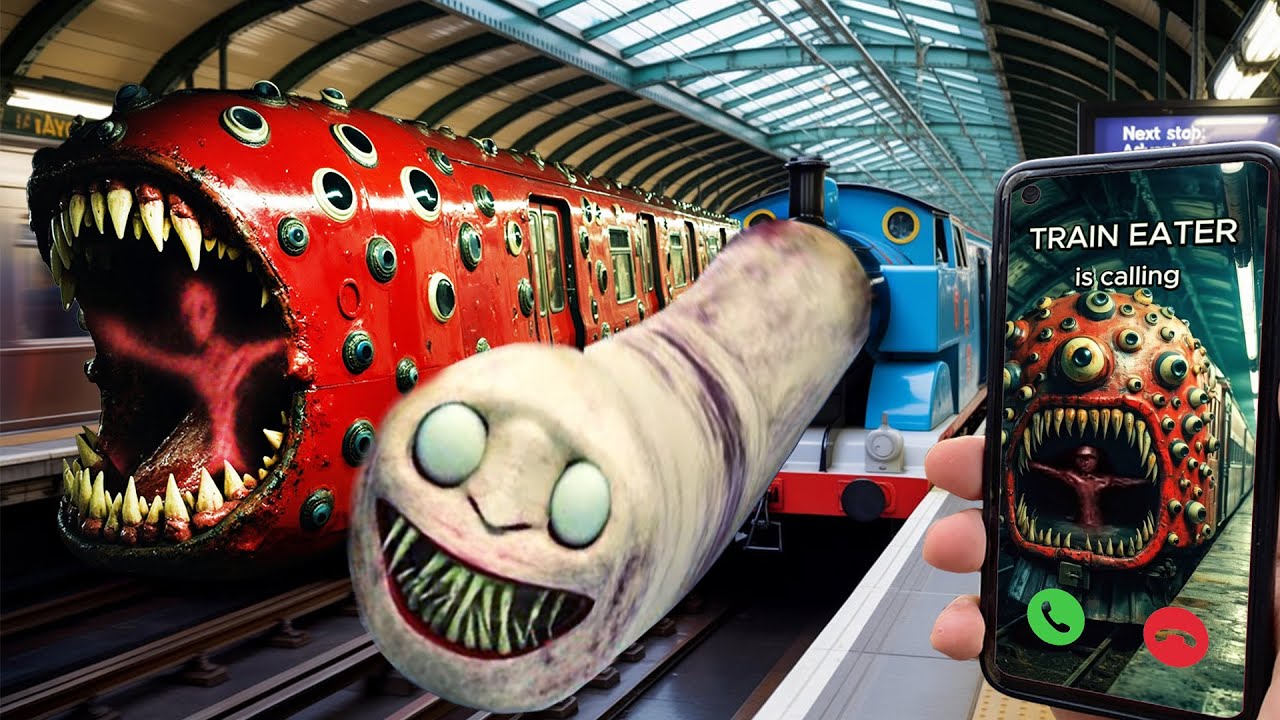 I'm Сalling THOMAS TRAIN exe. vs TRAINE EATER IN REAL LIFE in the Subway !