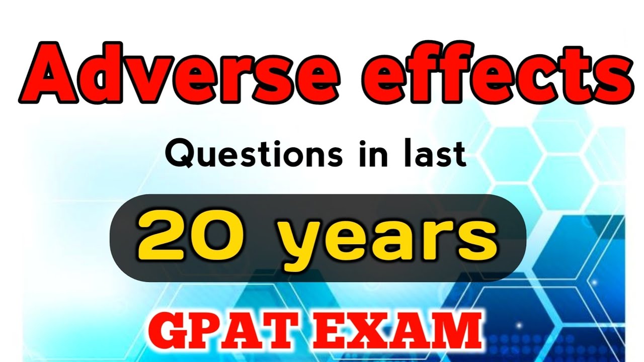 Adverse effects of drugs pharmacology | imp topics & question for gpat 2023 | adverse drug reaction