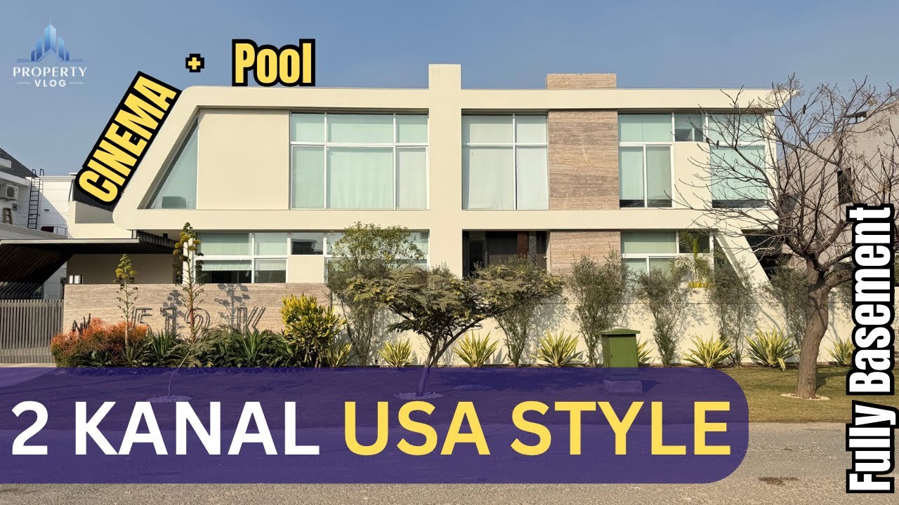 2 Kanal Ultra Modern Luxury House for Sale DHA Phase 6 Lahore Swimming Pool & Cinema Home Dha Lahore