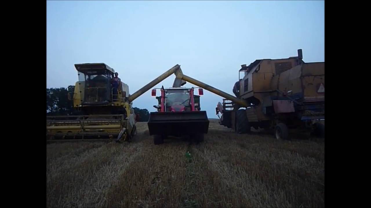 Żółte żniwa 2016:)New Holland 8050 & Bizon Rekord Z058 & Famtrac King:)PGR Krzemienna:)