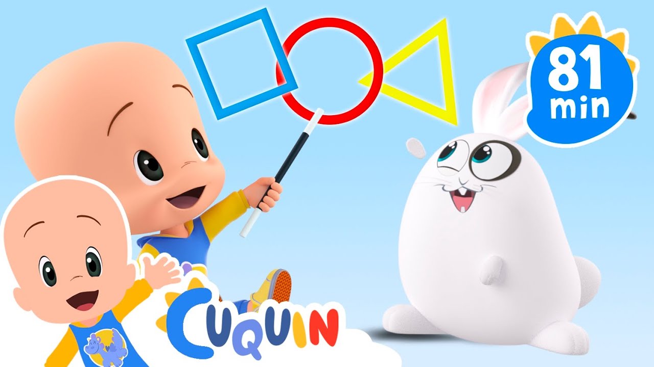 Cuquin and the shapes 🔵🔶❤️ and more educational videos | videos & cartoons for babies