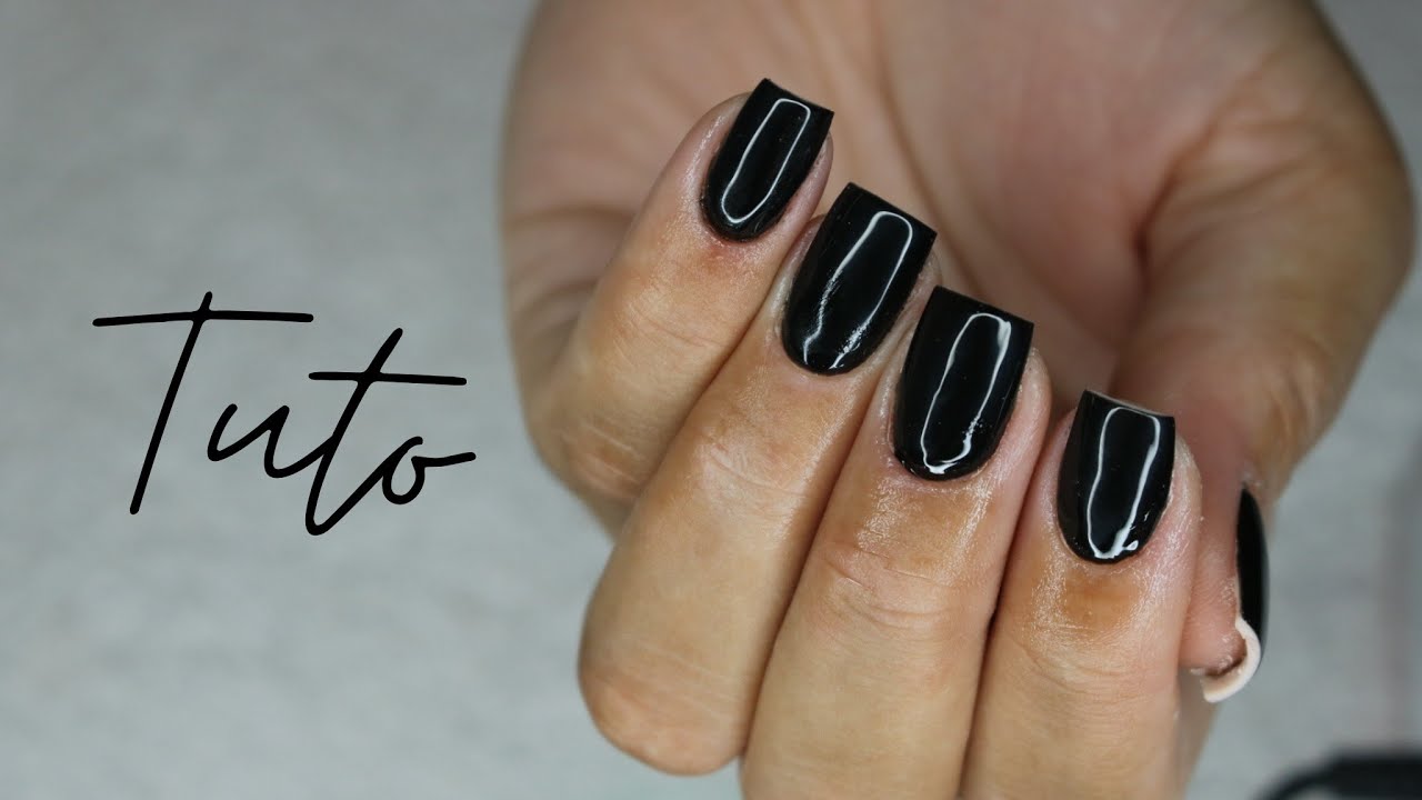 TUTO ONGLE EN GEL AU CHABLON | Forme carré