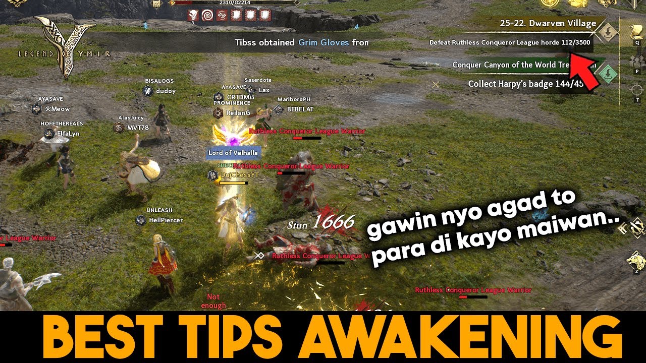 Best tips para mag awakening agad!! Legend of ymir guide