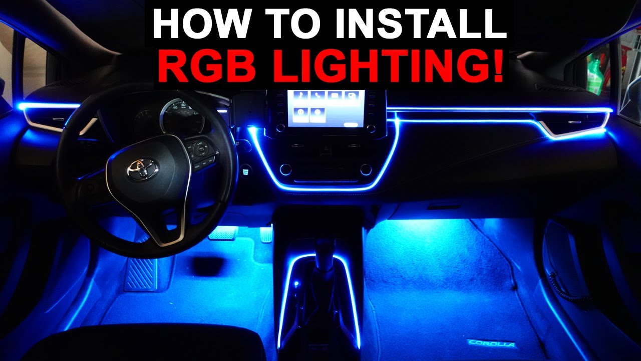 Установка автомобильного светодиодного освещения RGB! (Советы и рекомендации по простой установке)