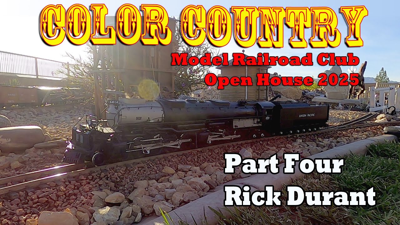 UP Big Boy on a Large Garden Railroad!! Ricky Durant's Railroad at the Color Country Open House 2025