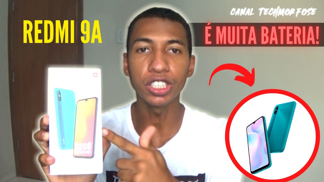 UNBOXING REDMI 9A &eacute; bom? Vale a pena em 2021? Pontos POSITIVOS e NEGATIVOS! [Techmorfose]
