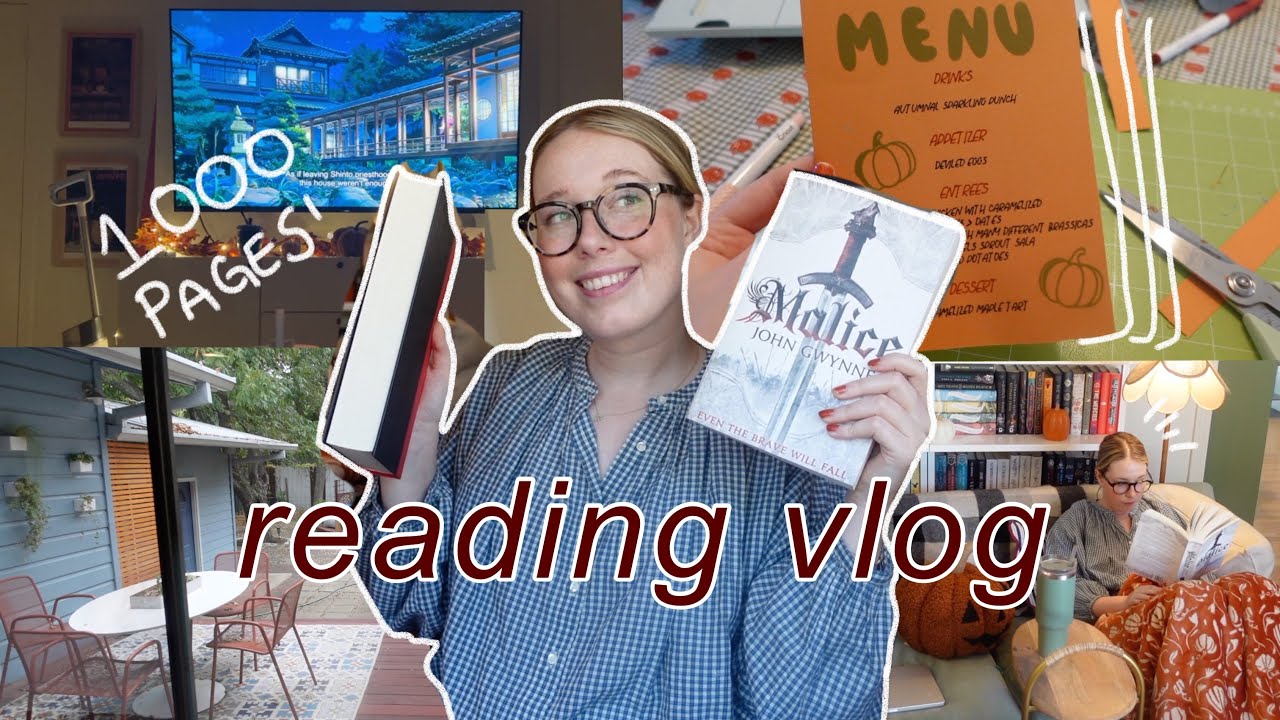 cozy reading vlog: 1000+ pages and a super popular fantasy novel