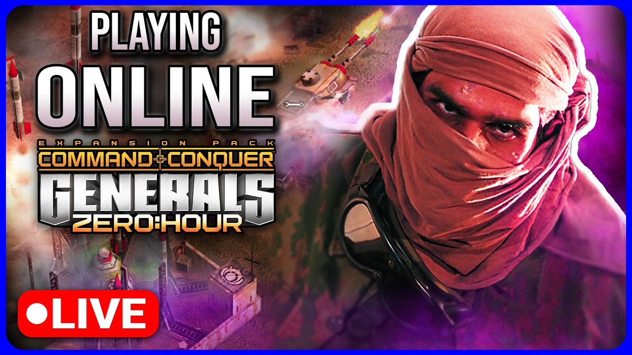 [LIVE] Using My Nuclear Tanks to Destroy My Opponents in Online Multiplayer | C&C Generals Zero Hour