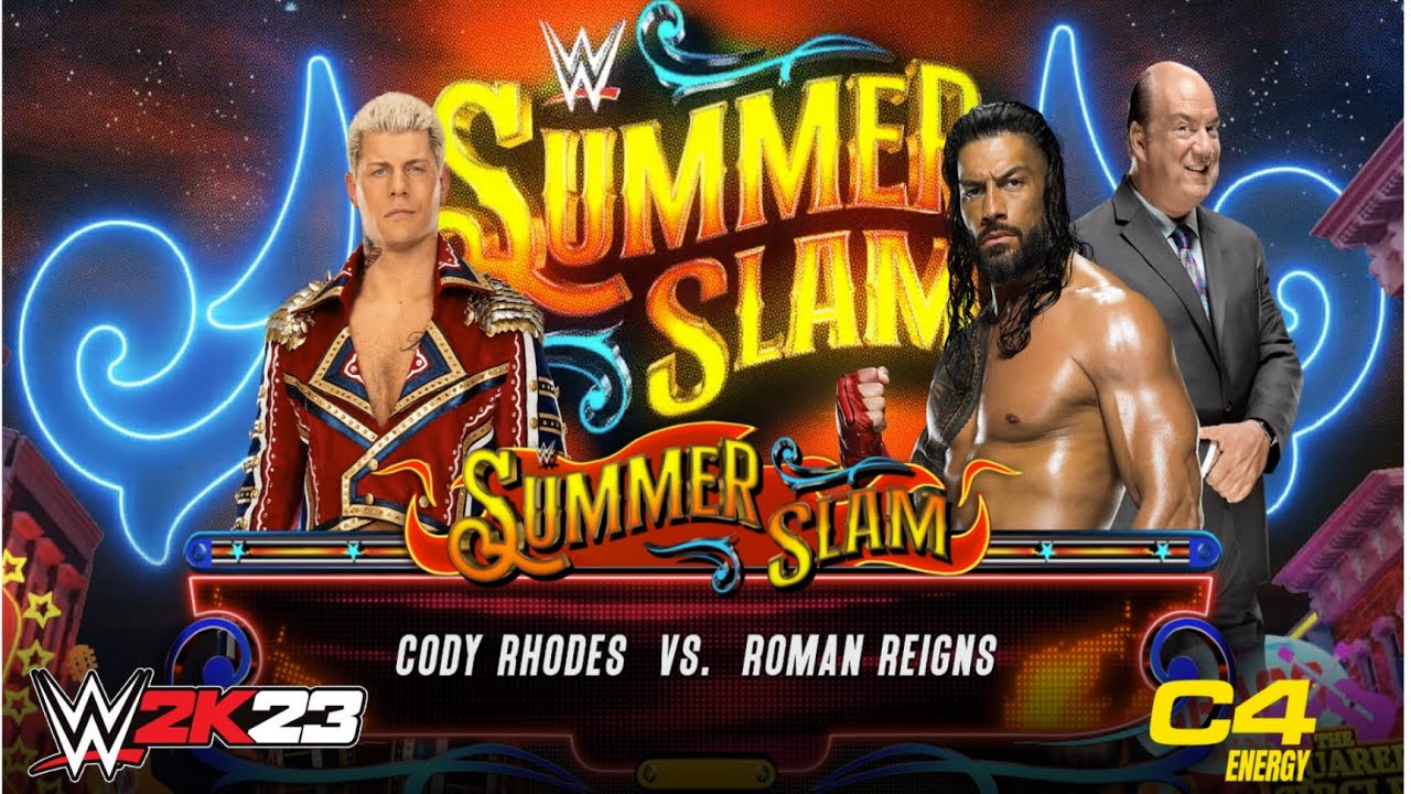 WWE 2K23 CODY RHODES VS ROMAN REIGNS - MY FIRST GAMEPLAY (PC)