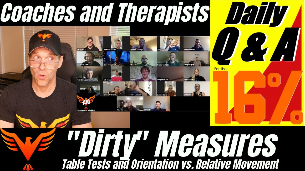 Table Tests - Orientation vs. Relative Movement - Dirty Measures - BillHartmanPT.com Q&A for The 16%