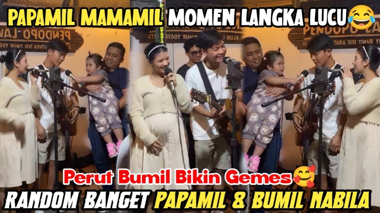 PERUT BUMIL NABILA UDAH BESAR BANGET‼️MASYAALLAH MOMEN RANDOM  PAPAMIL & BUMIL NABILA PENDOPO LAWAS