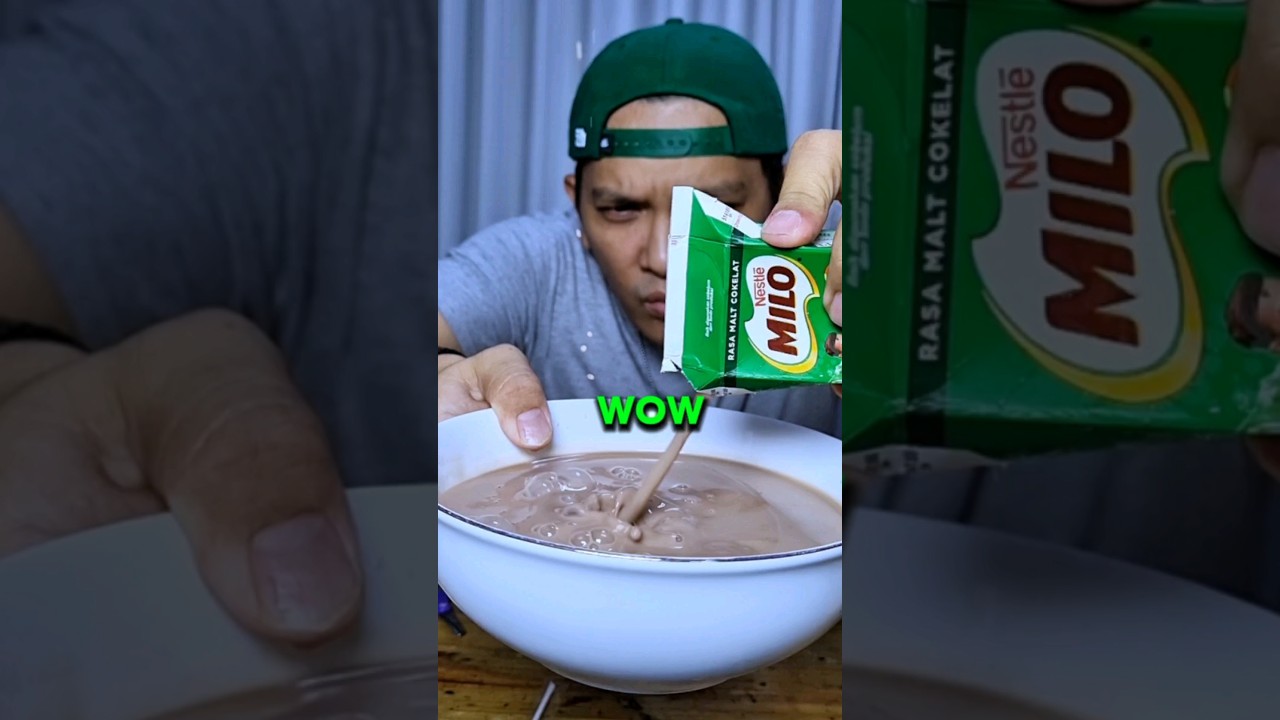 Aku mencampur semua minuman coklat & membuat minuman baru