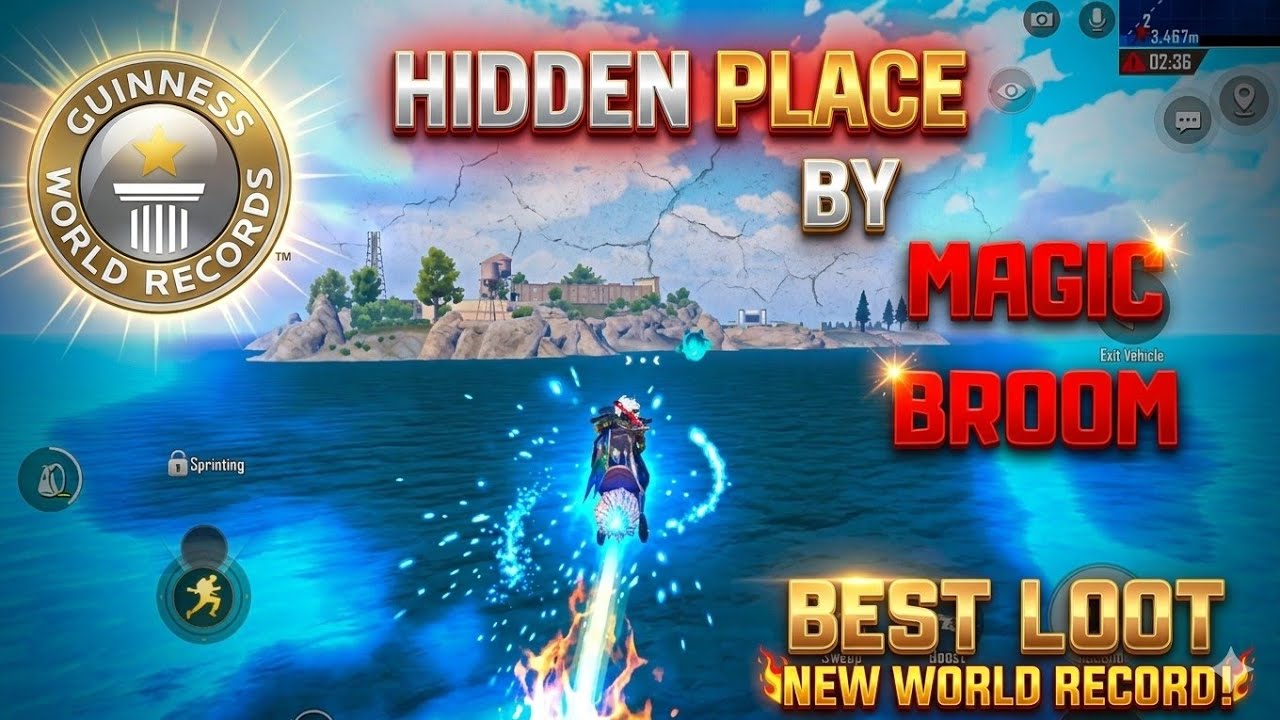 Traveling To Spawn Island Hidden Place By Magic Broom Best Loot World Record Bgmi New Update