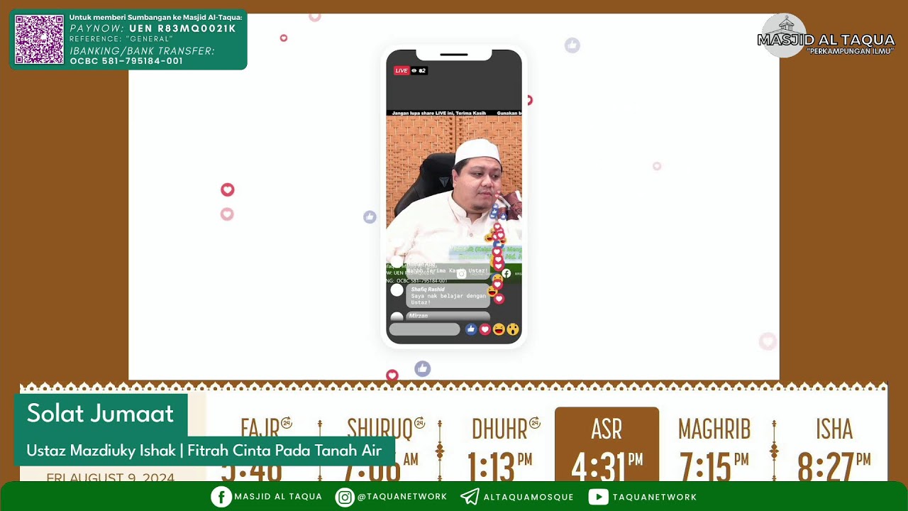 LIVE! Khutbah Jumaat