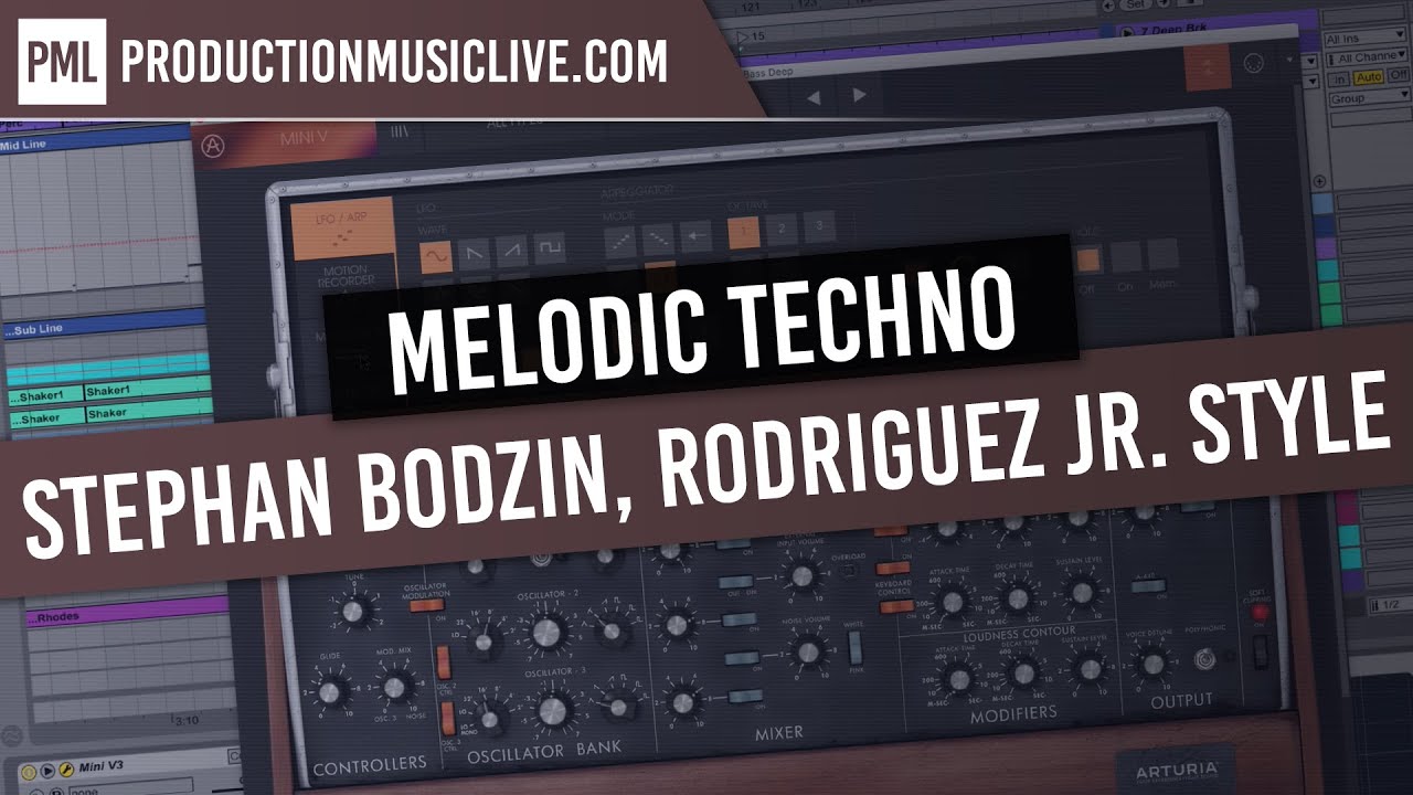 Melodic Techno Production Session with Ableton + MINI V3 (Stephan Bodzin, Rodriguez Jr. Style)