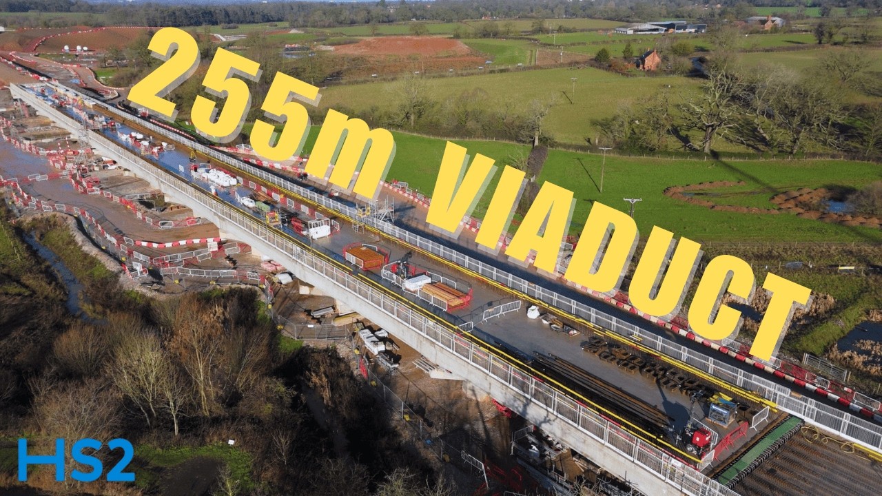 HS2 Balsall Common Viaduct: The Long View (Truggist Lane Area) #solihull #hs2 #drone