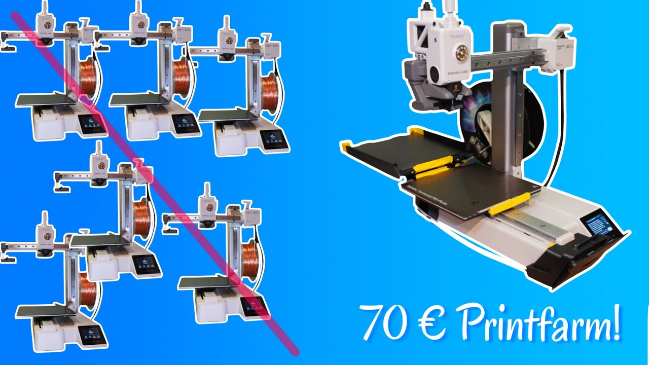 A1 mini Plattenwechsler von Swap-Systems | Die 70 € Printfarm (Kickstarter-Preis 60€)