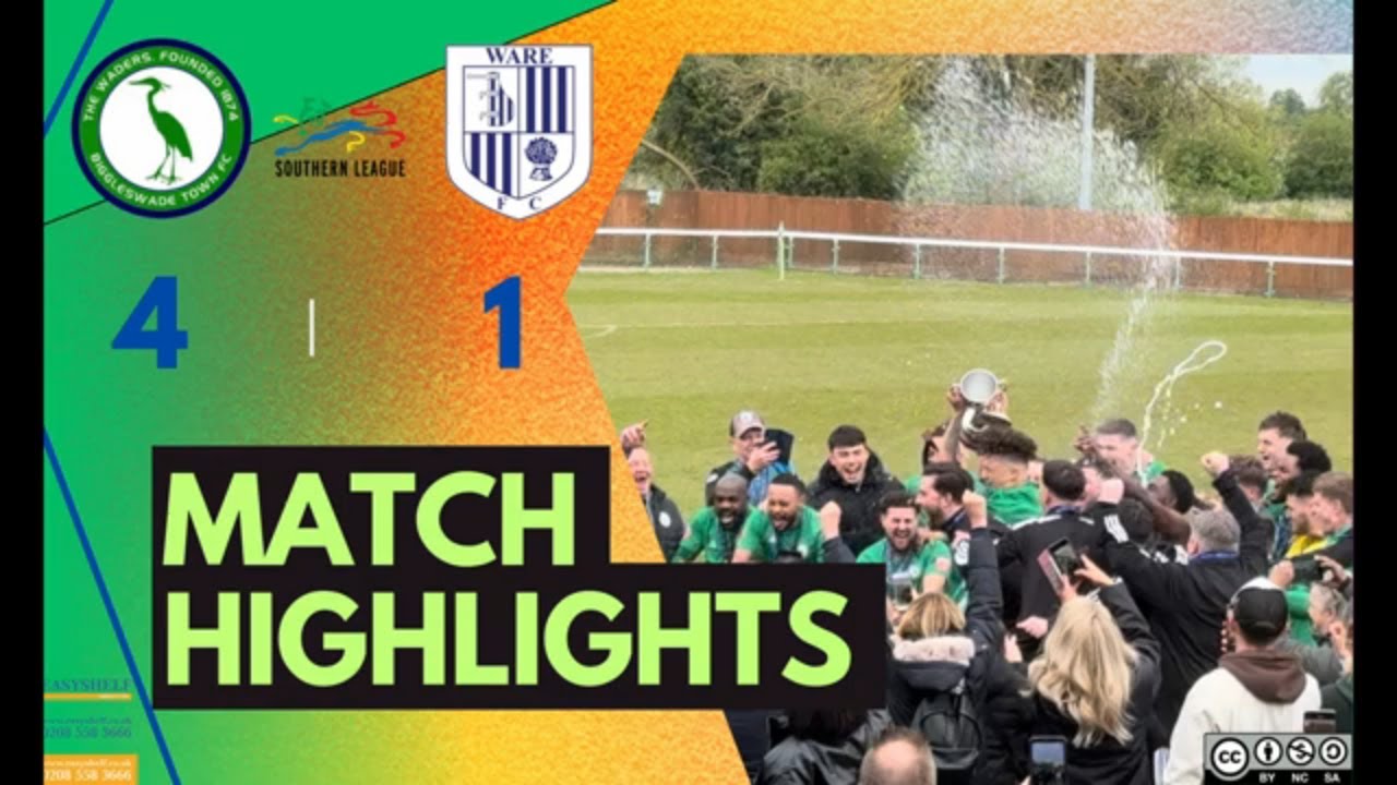 Match Highlights of the NON LEAGUE game between BIGGLESWADE TOWN and WARE TITLE WINNERS