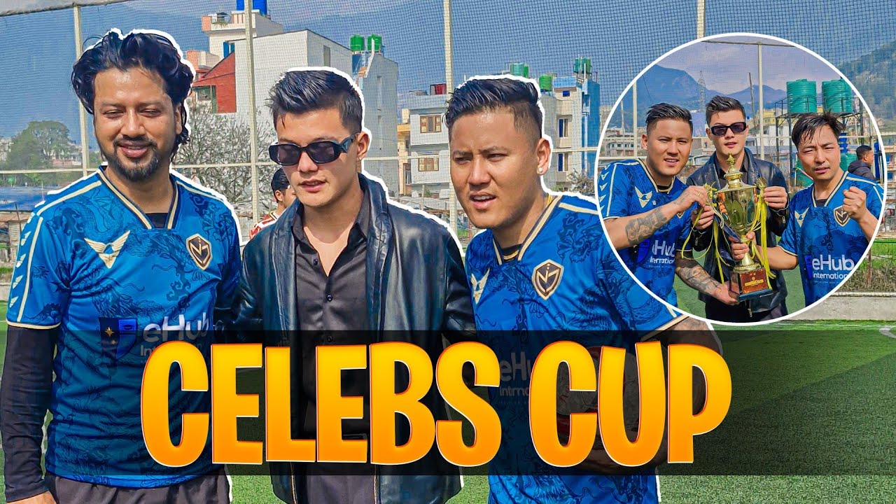 Celebrity Cup vibes ⚽🔥Sisan Baniya, Sushant KC, Dona Thapa & more on one futsal court!