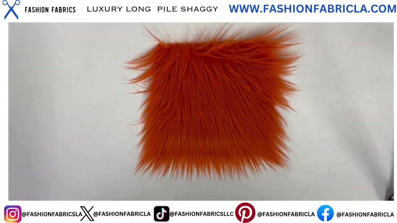 Luxury Long Pile Shaggy Faux Fur Fabric  - Sold By The Yard #fauxfur #fursuit #furry #fashion