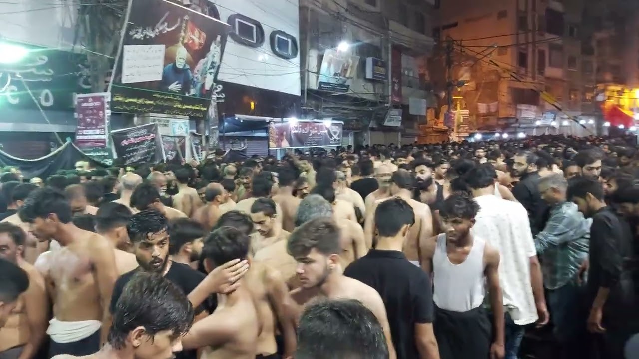 6th Muharram 25/July 2023 Matam Dari Kharadar Anjuman e Shabab ul momineen Fsizan Syed#karachi