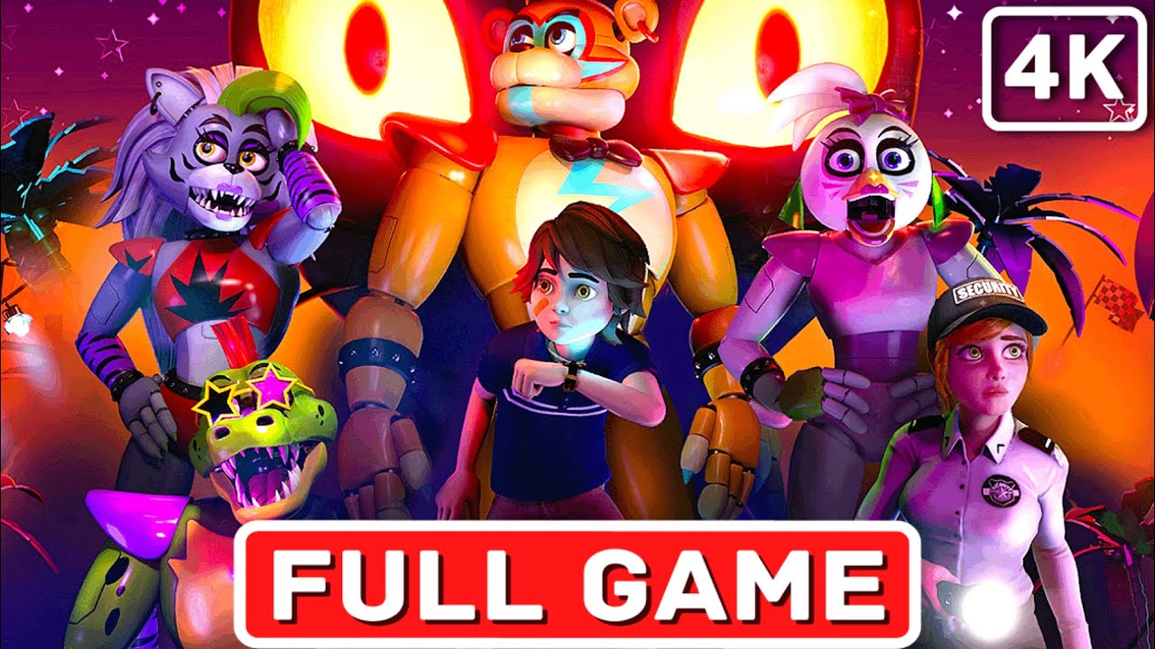 FNAF SECURITY BREACH Gameplay Walkthrough [PC 4K 60FPS] FULL GAME No Commentary