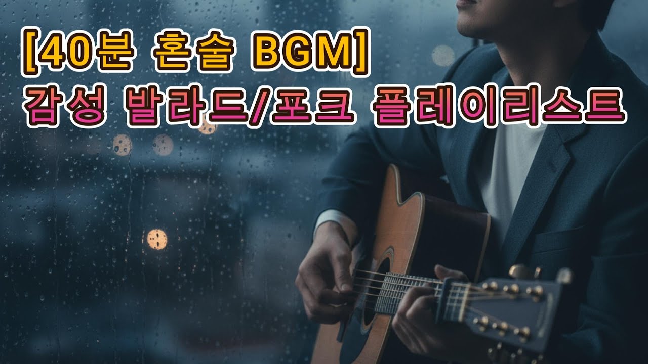 [40분 혼술 BGM] 감성 발라드/포크 플레이 리스트