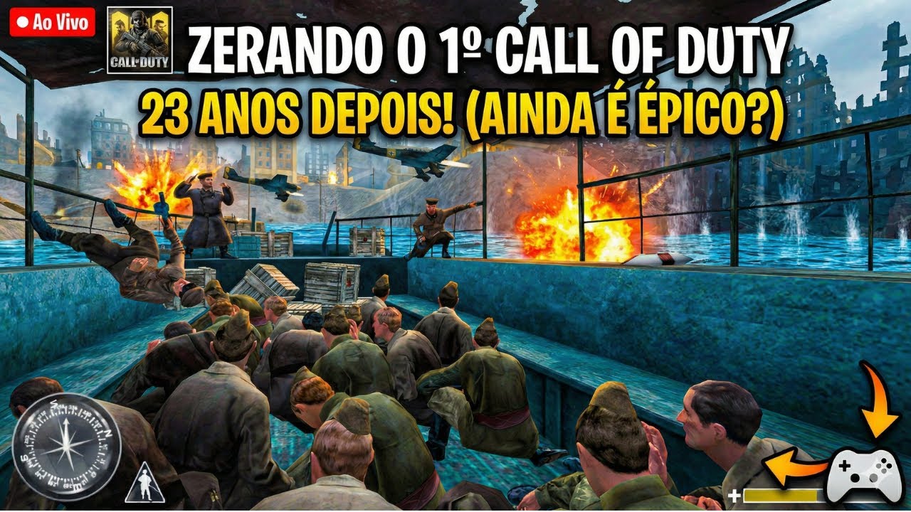 CALL OF DUTY 1 (2003) Campanha Completa - Zerando o Clássico!