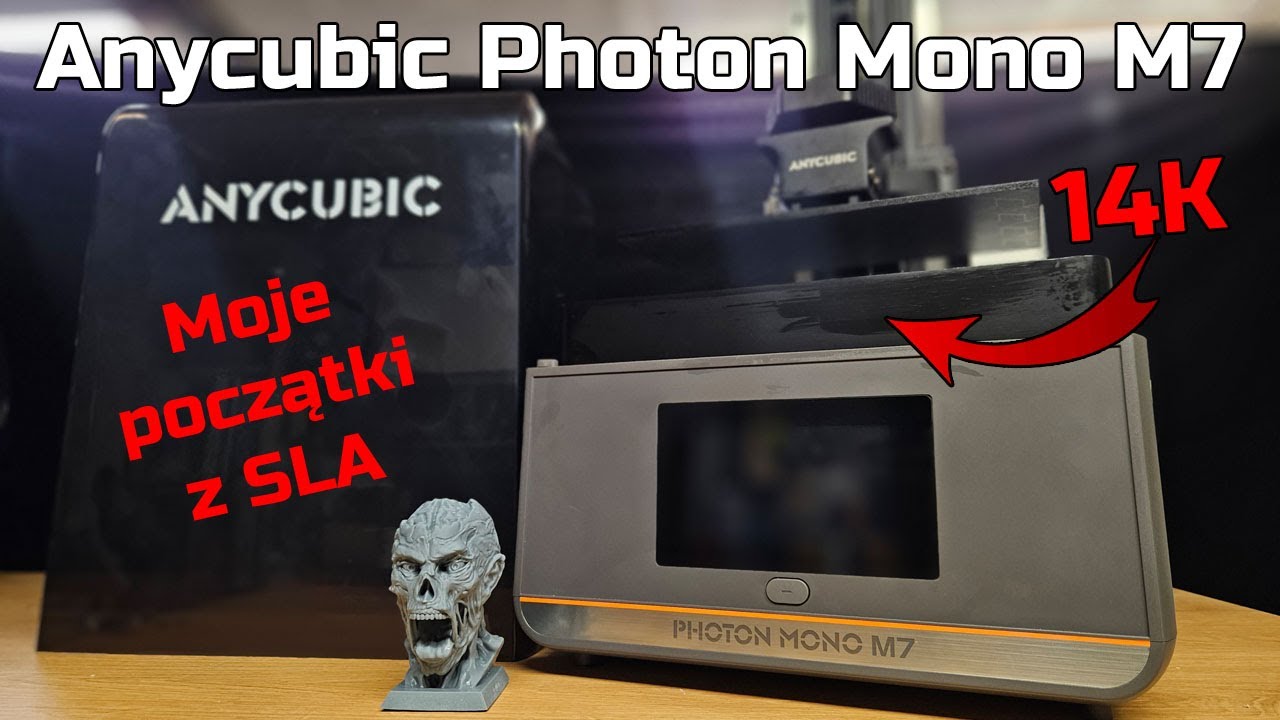 Drukarka 3D SLA Anycubic Photon Mono M7 - Pierwsze Wrażenia - TEST - Żywica