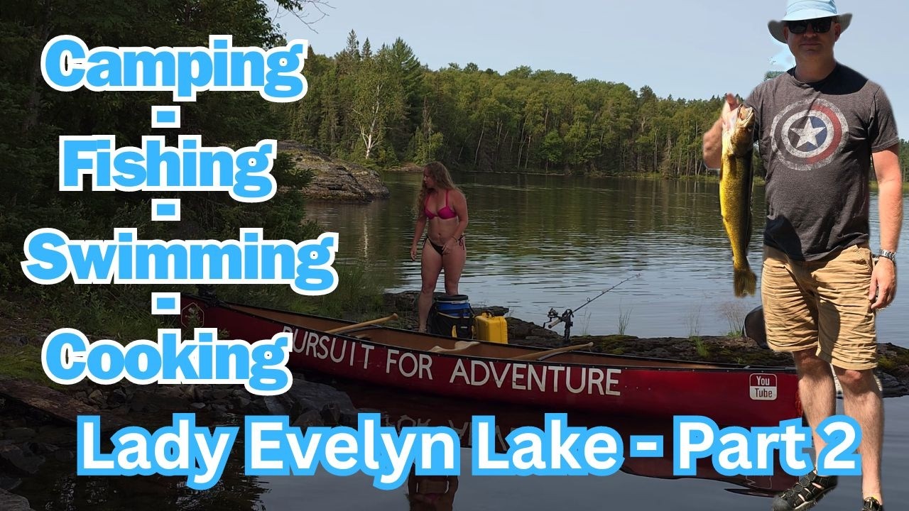 Hot Summer Day Catching Walleye on Lady Evelyn Lake - Backcountry Canoe Trip