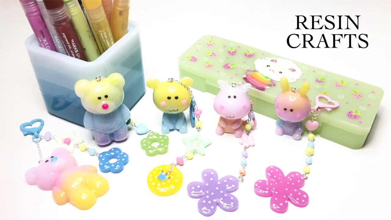 Resin crafts- charms- key chains- organizer boxes- DIY