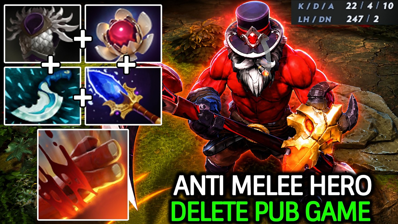 Герой Axe, специализирующийся на ближнем бою &ndash; Удалил из публичной игры 22 убийства в Dota 2