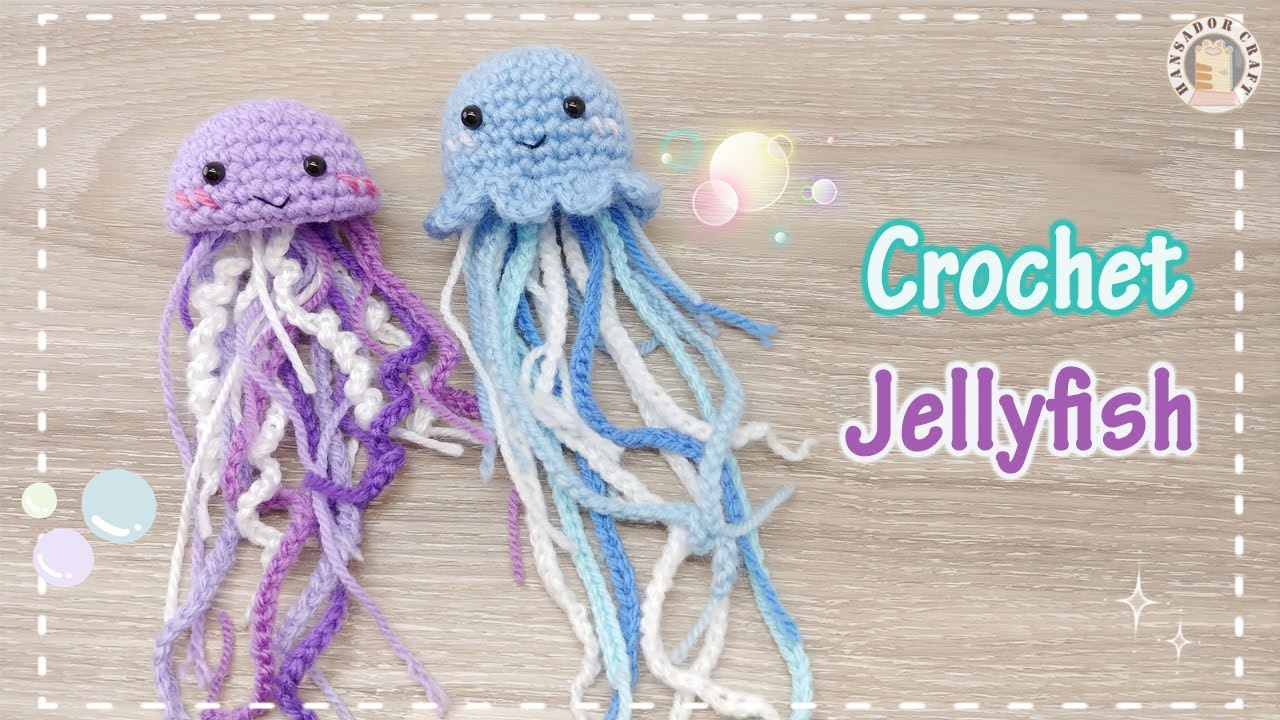 Crochet Jellyfish | How to crochet a jellyfish | Amigurumi Jellyfish | Cute Jellyfish | 水母鈎針
