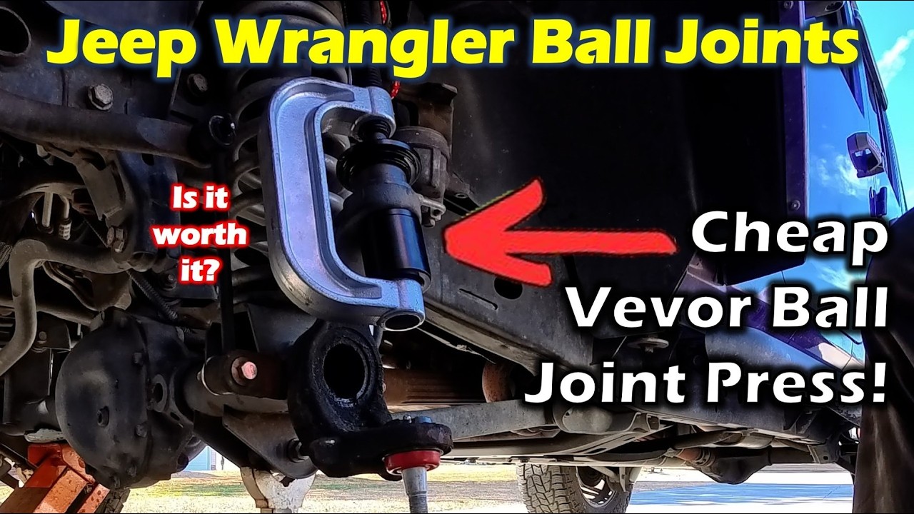 Replacing Jeep Wrangler Ball Joints With Cheap VEVOR Press
