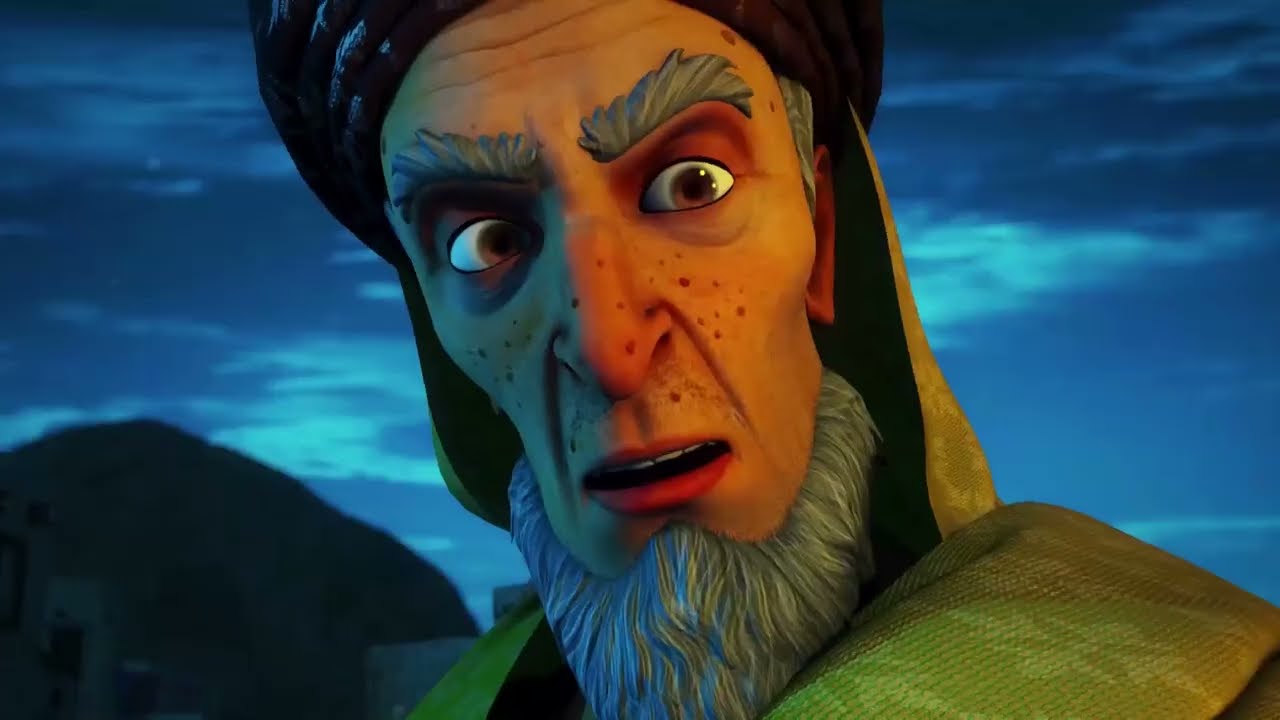 معجزة حبيب الله ( سيدنا محمد عليه الصلاة والسلام ) وانشقاق القمر امام الكفار