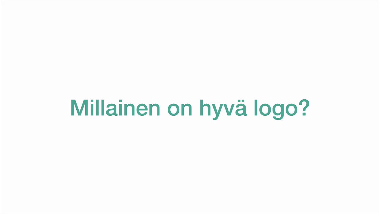 Logon suunnittelu (osa 1/5) &ndash; Millainen on hyv&auml; logo?