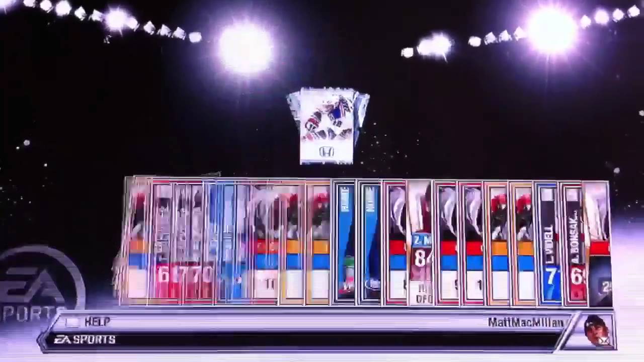 NHL 11- Hockey Ultimate Team (My Best Pack Yet!)