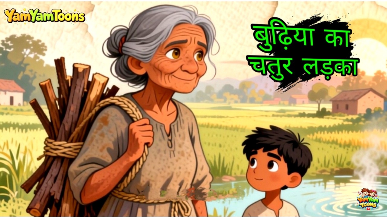 Budhiya ka Chatur ladka | बुढ़िया का चतुर लड़का | Hindi kahani | cartoon story