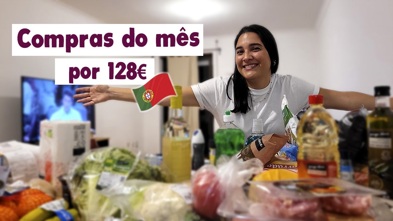 Mercado em Portugal 🇵🇹 2023 | Compras do mês pra um casal