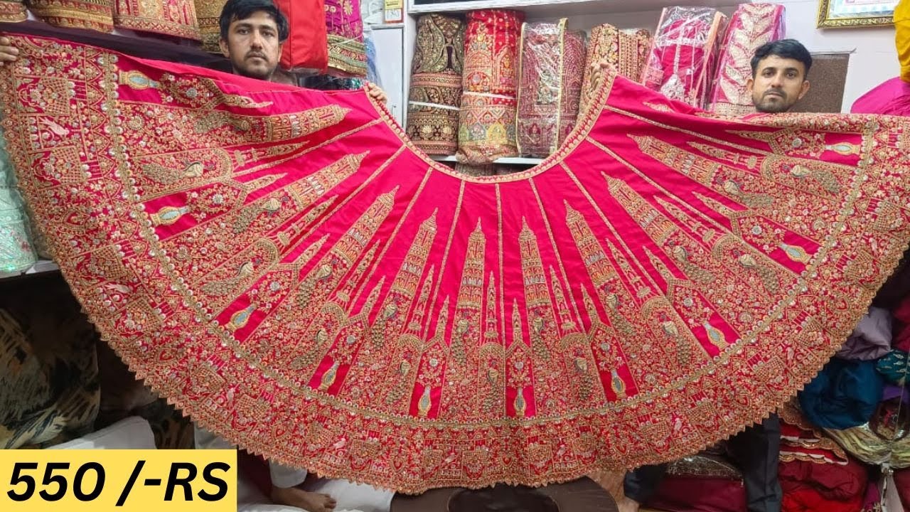 सूरत का लहंगा मार्केट | Lehenga Only 550 /- | Latest Lehenga Design | Cheapest lehenga Market Surat