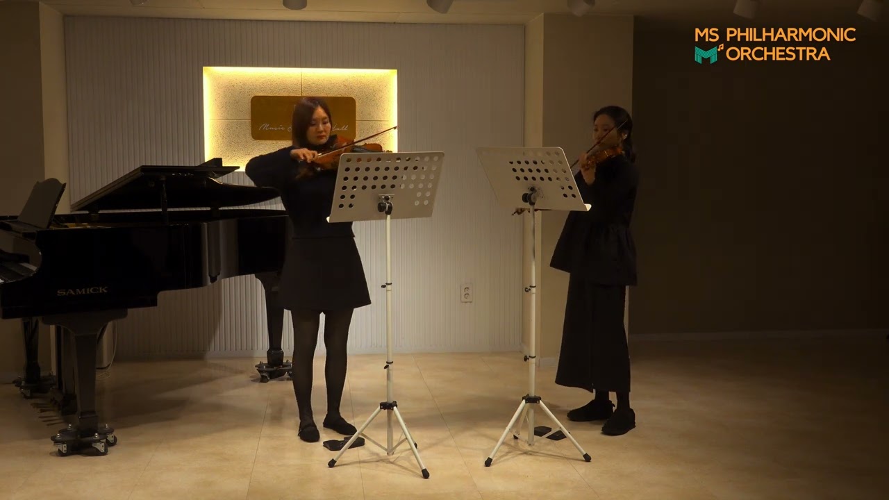 [MSPO 제27회 작은음악회] Mozart – Violin Sonata in G major, K. 301, II. Allegretto (arr. for Two Violins)